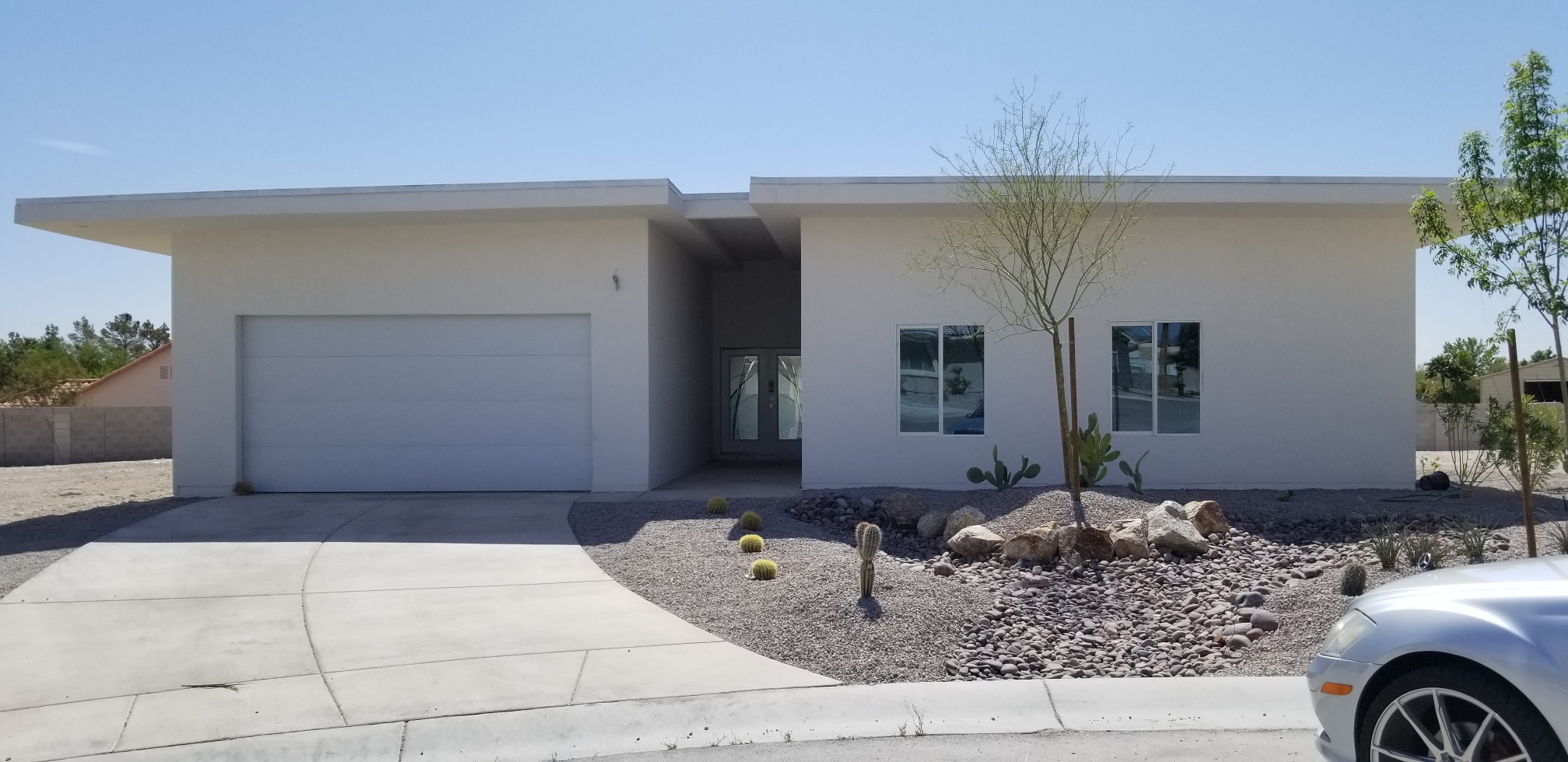 Modern desert residence exterior
